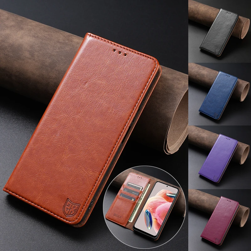 

For Xiaomi 12T 11T Pro Redmi Note 12 12S 12 Pro 11S 11 Pro 10S 10 Pro 9 9S 8T 7 Poco X5 Wallet PU Leather Anti Drop Leather Case