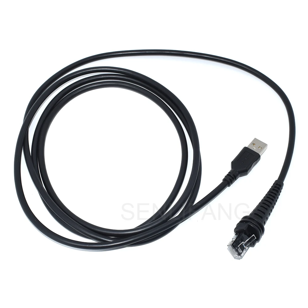 Cabo Usb Preto em Linha Reta Cabo do Varredor para Honeywell 1900g Hyperion 1300g Xenon 1202g 1400g 1450g 1452g Novo 2m - Imagem 4