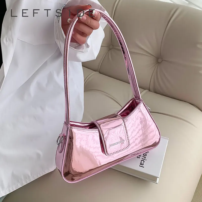 Trend Spring Pleated PU Leather Shoulder Bags for Women 2023