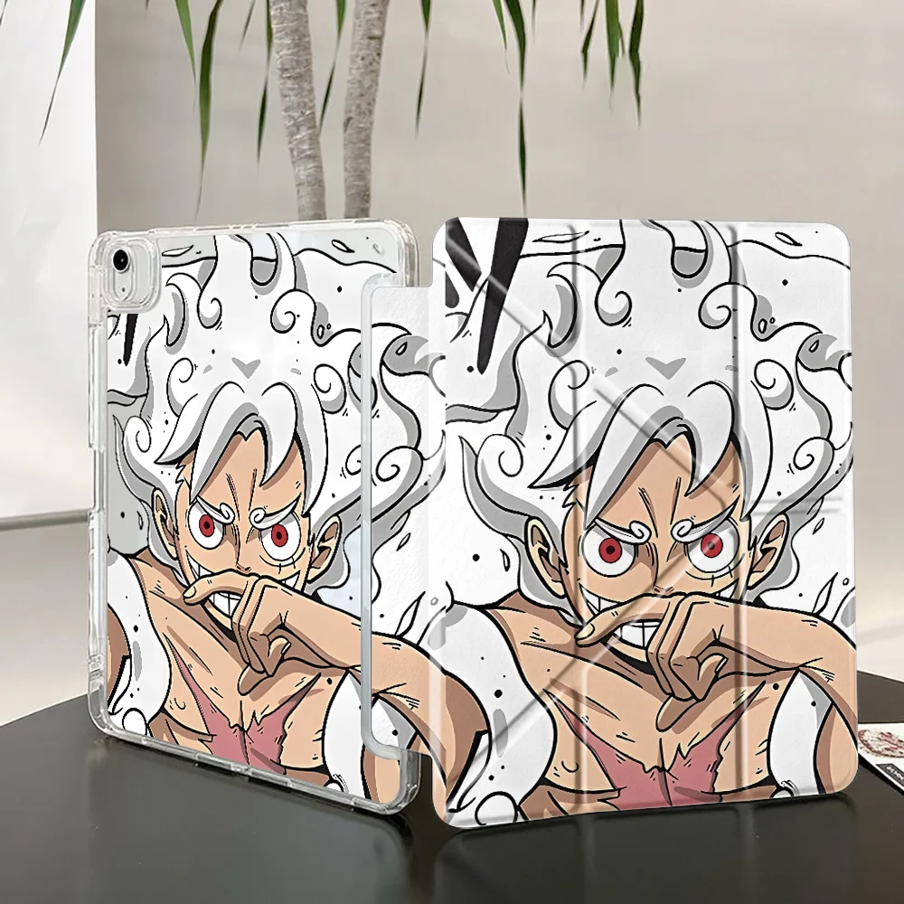 Vibrant Cartoon Patterns Tablet Case with Pen Slot Cover