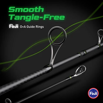 HANDING M1 Bass Fishing Rods Fuji O+A Guide Rings 24Ton Carbon Fiber Blanks Spinning Fishing Rod All-day Comfort Casting Rods 3