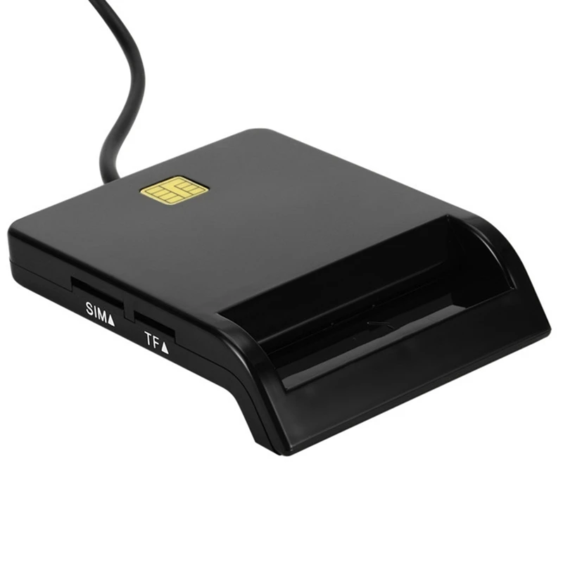 

USB SIM Smart Card Reader For Bank Card IC/ID EMV SD TF MMC Card Readers USB-CCID ISO 7816 For Windows 8 7 10 Linux OS