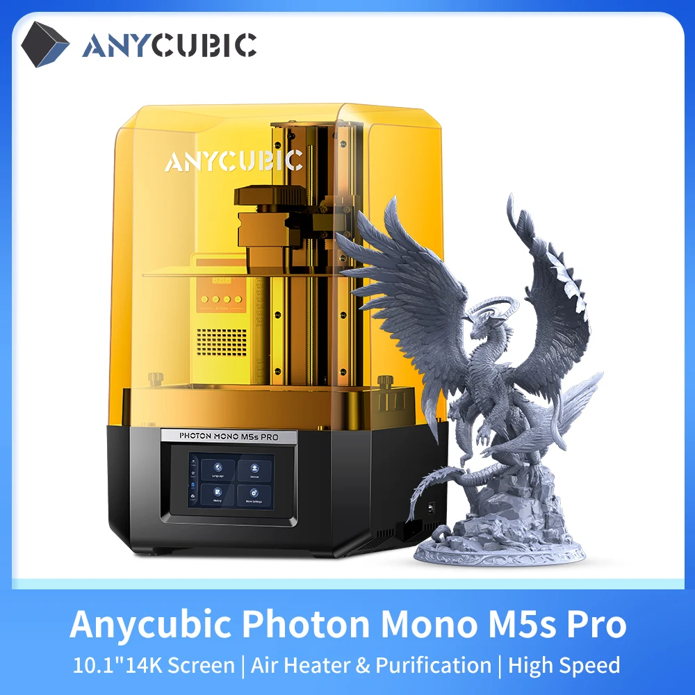 ANYCUBIC DLP SLA LCD 3D Printer Photon Mono 4, M5s Pro, M7 Pro, M7, D2 Wash Cure Machine 3D Resin Printer