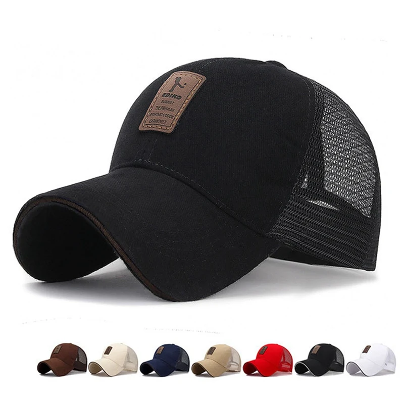 Mesh Patchwork Golf Caps Football Basketball Tennis Unisex Visors Hats Comfortable Sunhat Adjustable Sports