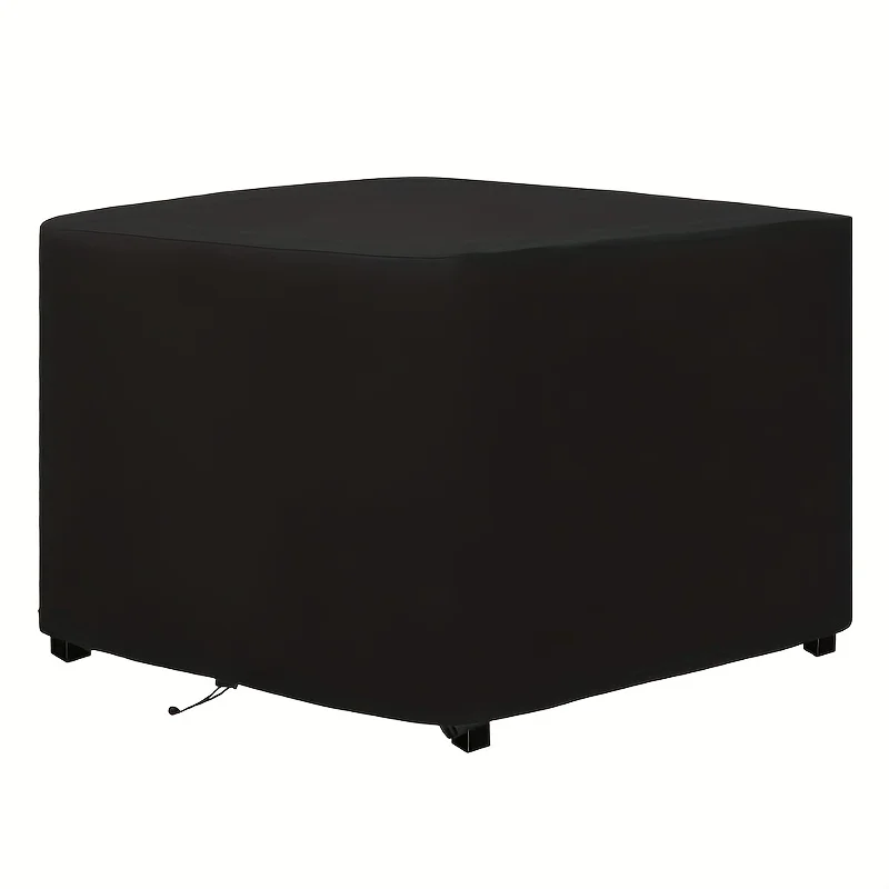 

1pc 420D Oxford Fabric Durable Square Fire Pit Cover, Fits For 28"-32" Gas Fire Table, Waterproof And Windproof, 32x32x24 Inches