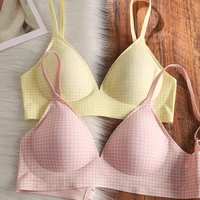 Bralette for Women Seamless Summer Wireless Cool Comfort Thin Push Up Gather Small Breasts No Show Anti Sagging MOYISU Set S-XL