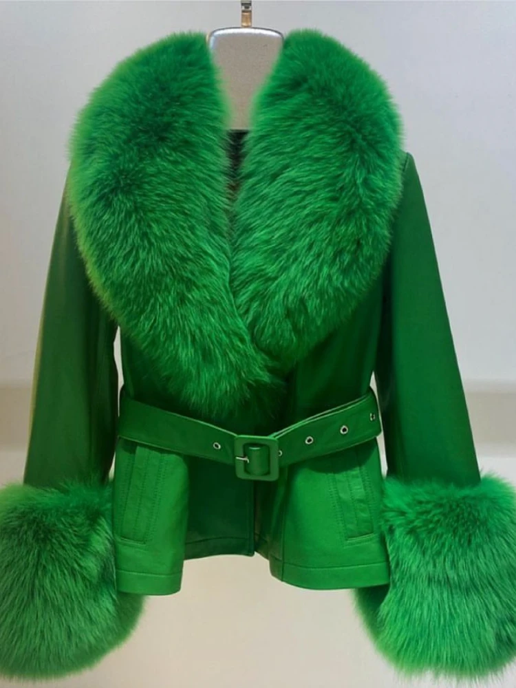 RR1516 Fake Fur High quality luxury women's Faux Fox fur