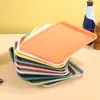 Plastic Pallet Nordic Rectangular Multiple Colors Food Bread Pan Hotel Service Tray Household Storage Tray 3