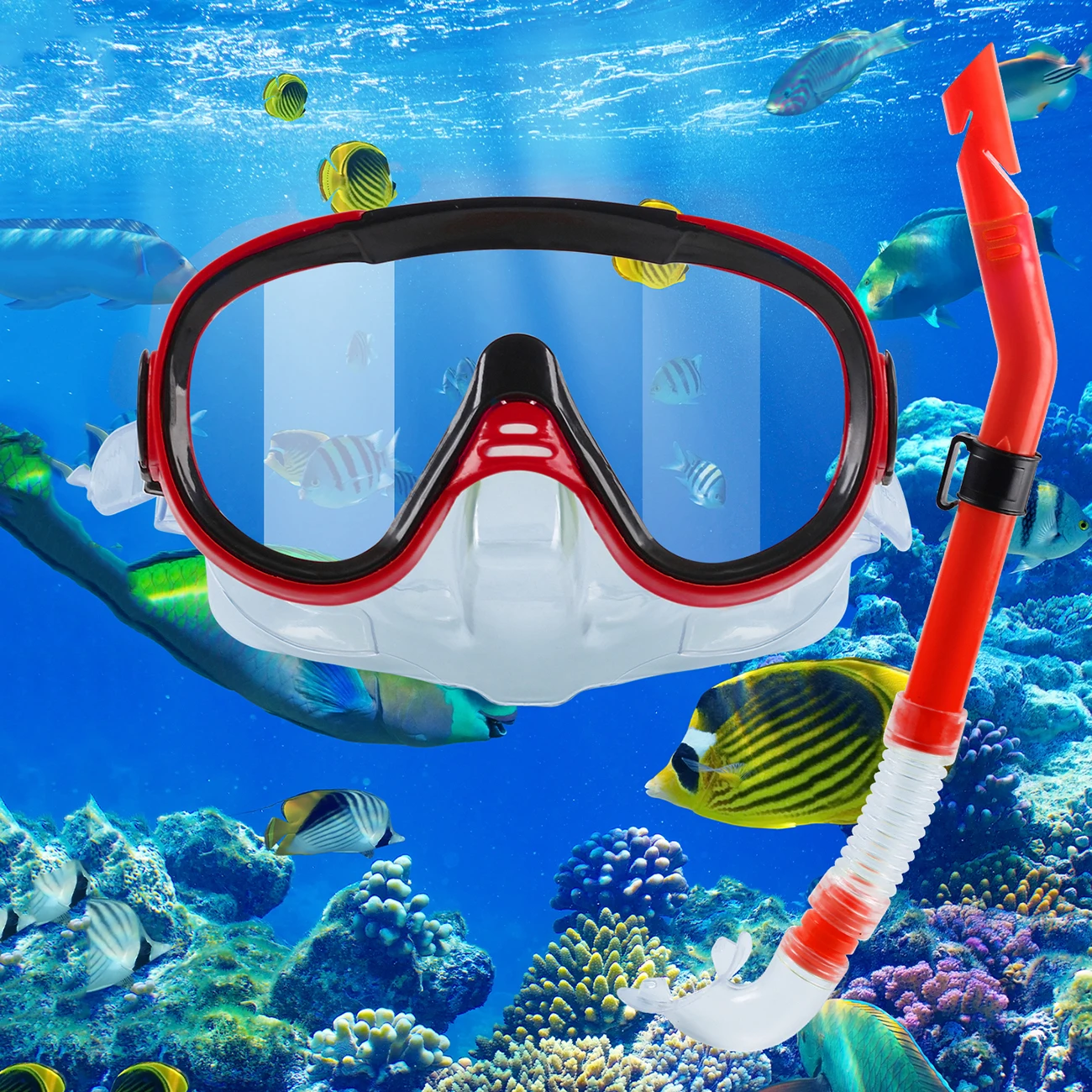 Wide-View Snorkeling Set for Adults - Ideal for Scuba Diving, Swimming, and Travel