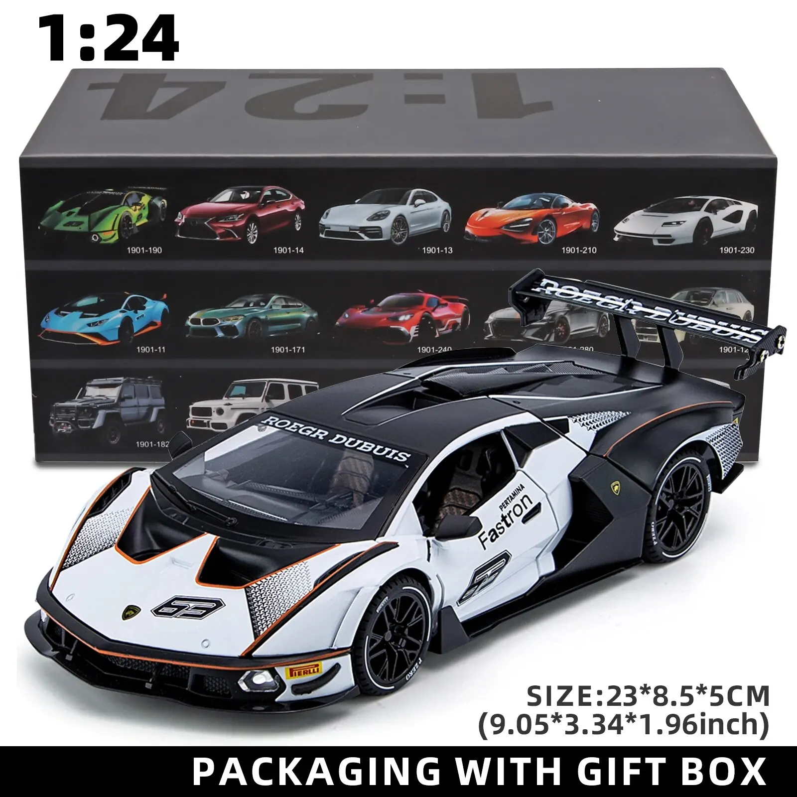 White with box