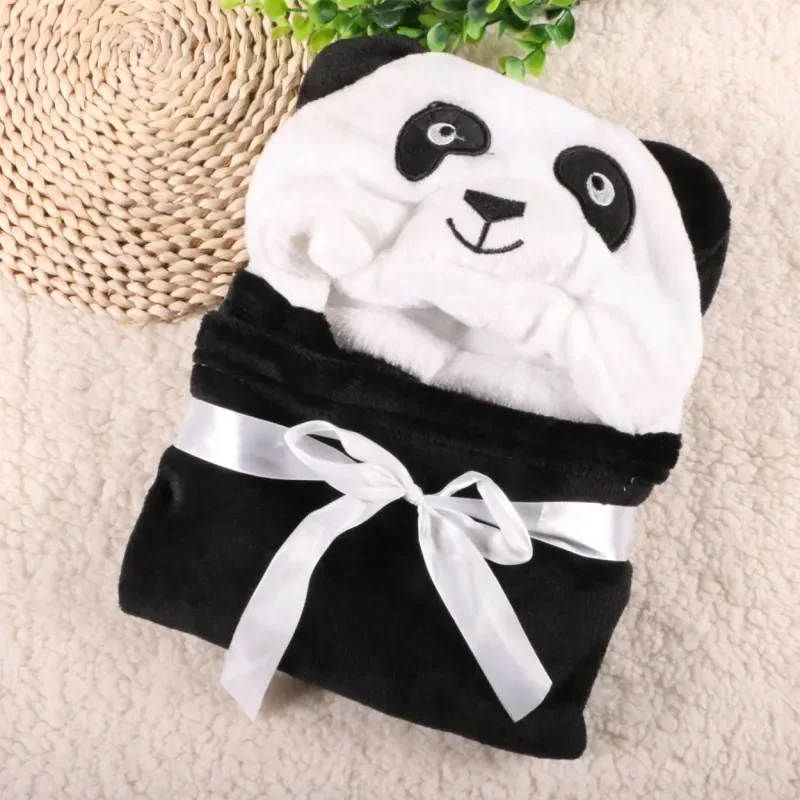 Newborn Swaddle Super Soft Comfortable Kid Toddler Hooded Cloak Quilt Fleece Wrap