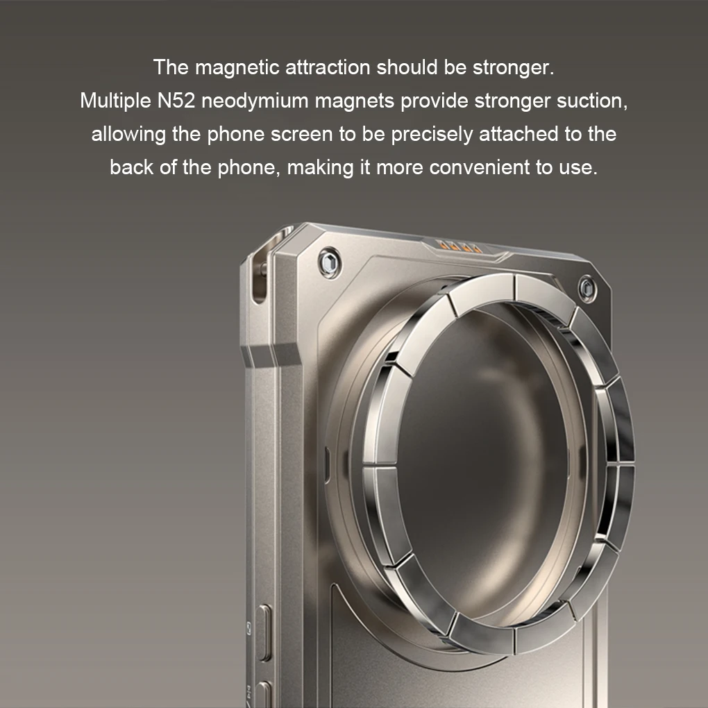 Wireless Magnetic Phone Selfie Monitor Screen for Smartphone Rear Camera Selfie Vlog Live Stream for iPhone Android Phone