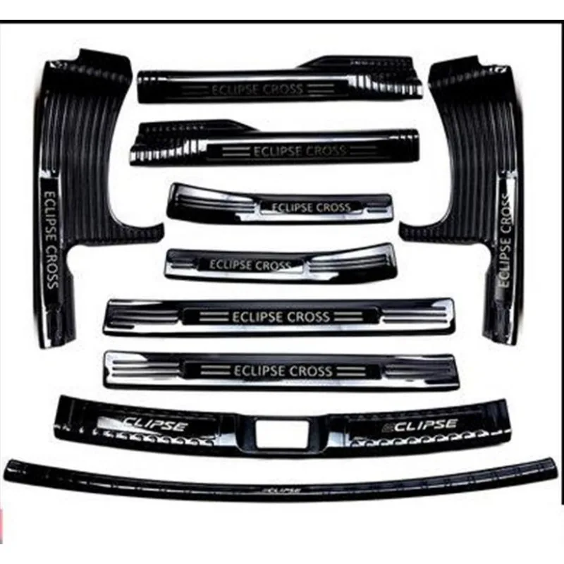 

stainless steel car Scuff Plate/Door Sill Door Sill Rear Bumper Protector Sill for Mitsubishi Eclipse Cross 2018 Car styling