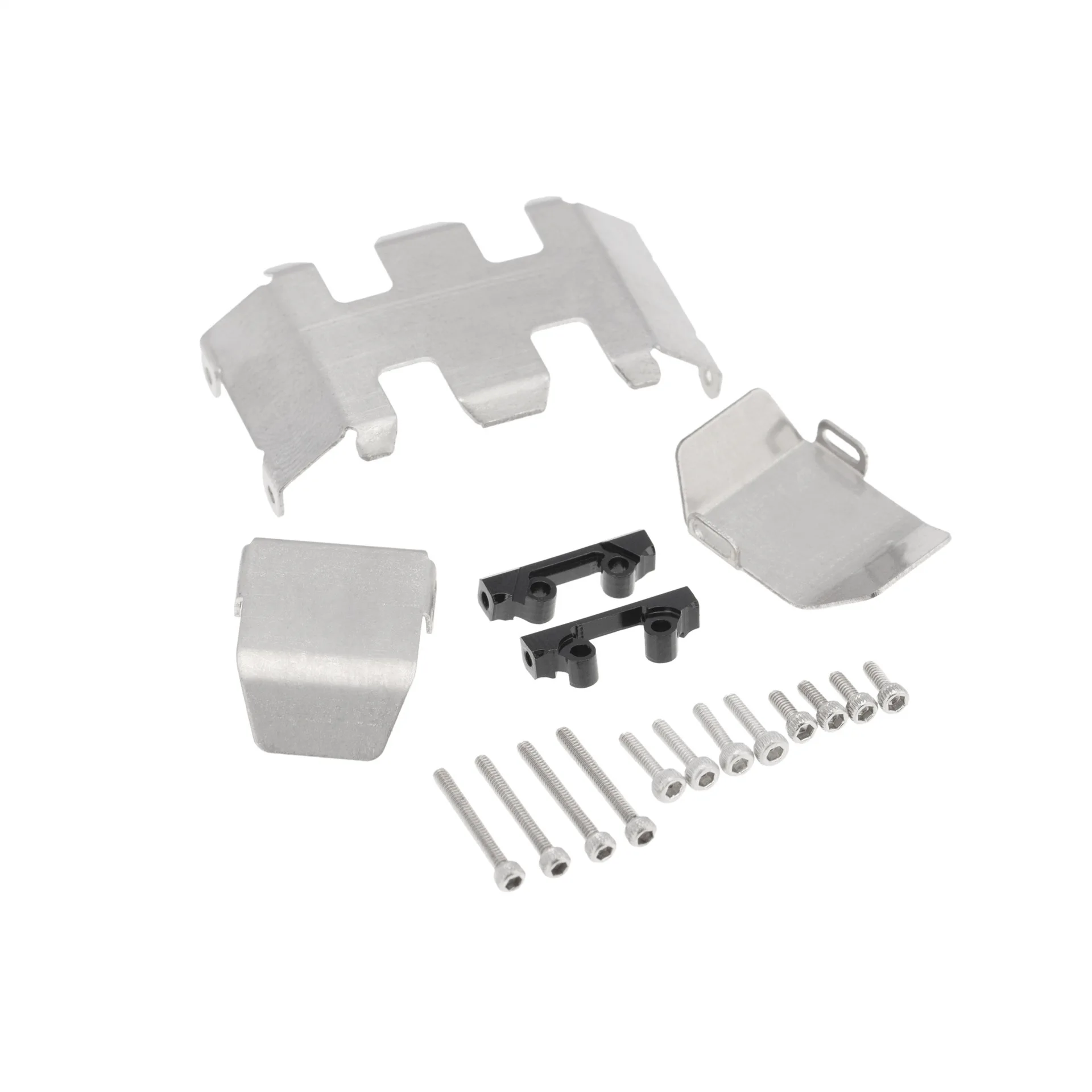 Three-piece Armor Set For 1/24 Simulation Model Axial SCX24 90081 Chassis Bottom Protection Front And Rear Axle Egg Protection