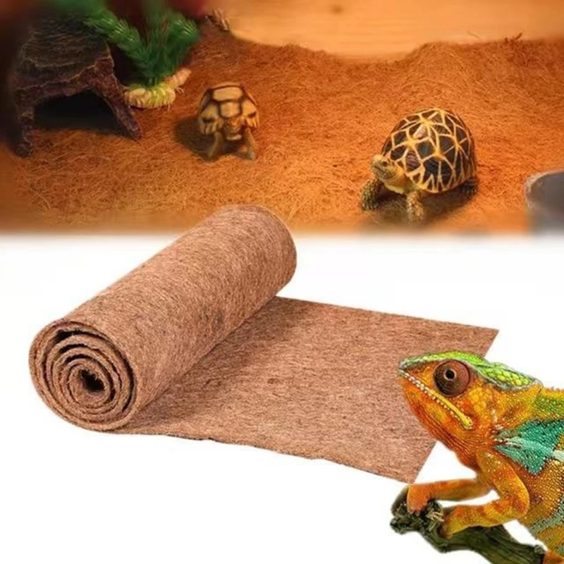 Natural Coconut Fiber Reptiles Carpet Tortoises Mats Pet Terrarium Liners Pad Bedding for Snake Lizards 30x50cm 80x40cm 60x100cm reptile bedding material reptile carpet coconut fiber pad