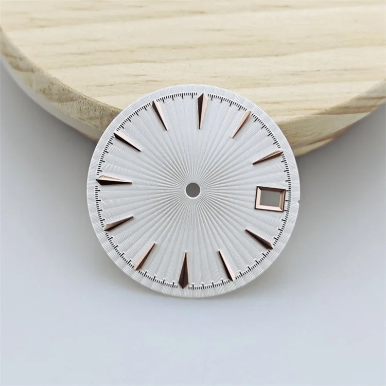 Radial Pattern 29mm Watch Dial with Single Date for Men's and Women's Watches