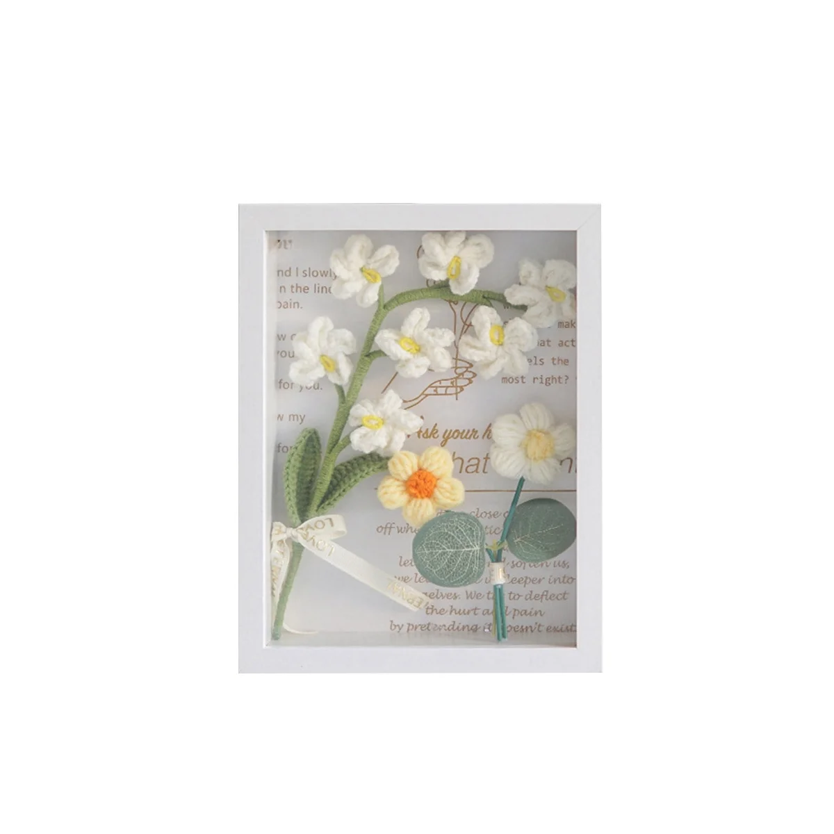 

Вязаный крючком шерстяной цветок готовый вязаный букет фото украшения кулон на день рождения белый