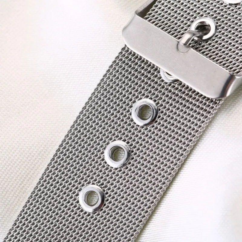 Silver Mesh Milanese Stainless Steel Watch Strap - Versatile Wristband
