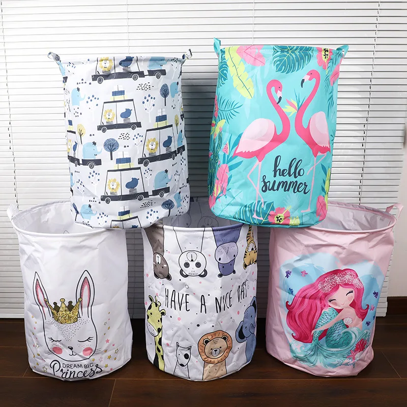 

Laundry Basket Cartoon Household Storage Basket Folding Toy Clothes Sundries Put Dirty Clothes Finishing Dirty Clothes Basket