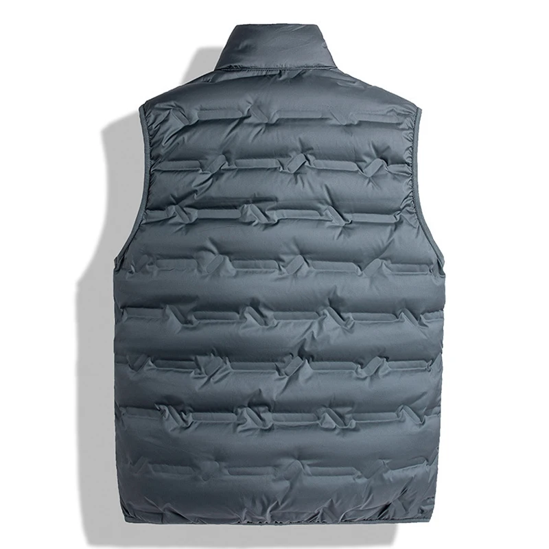 Winter Men Sleeveless Vest Jackets Warm Waterproof Ultralight Puffer Vest Casual Windproof Thicken Waistcoat Brand Male
