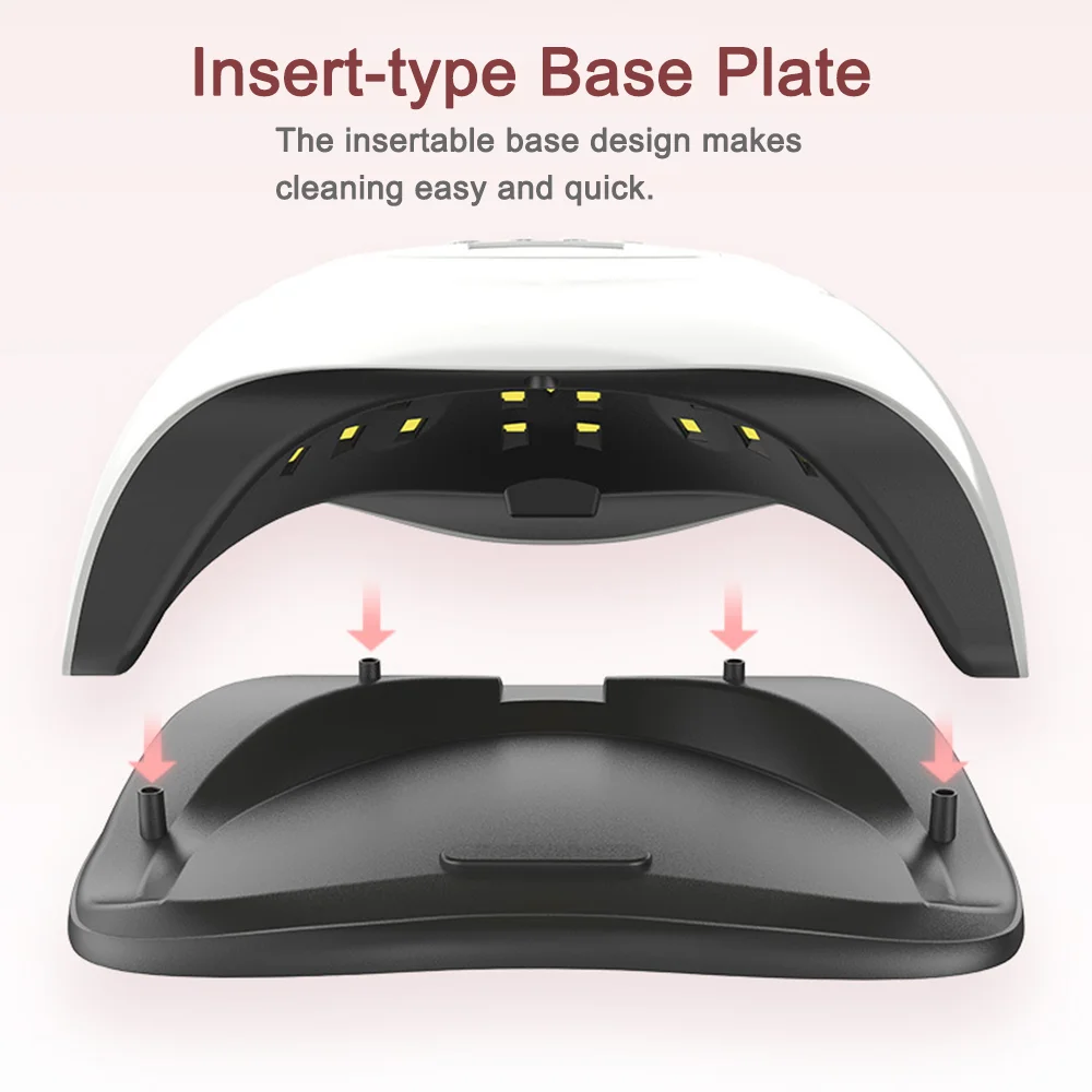 168W UV LED Nail Lamp with 36High Brightness LED Beads Black Light Free Design Nail Polish Drying Professional Salon Equipment