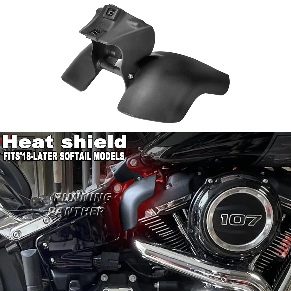 Moto Heat Shield Mid-Frame Air Deflector Trim Cover Per Harley Softail Breakout Street Bob Fat Bob Low Rider Fxbr 2018-24