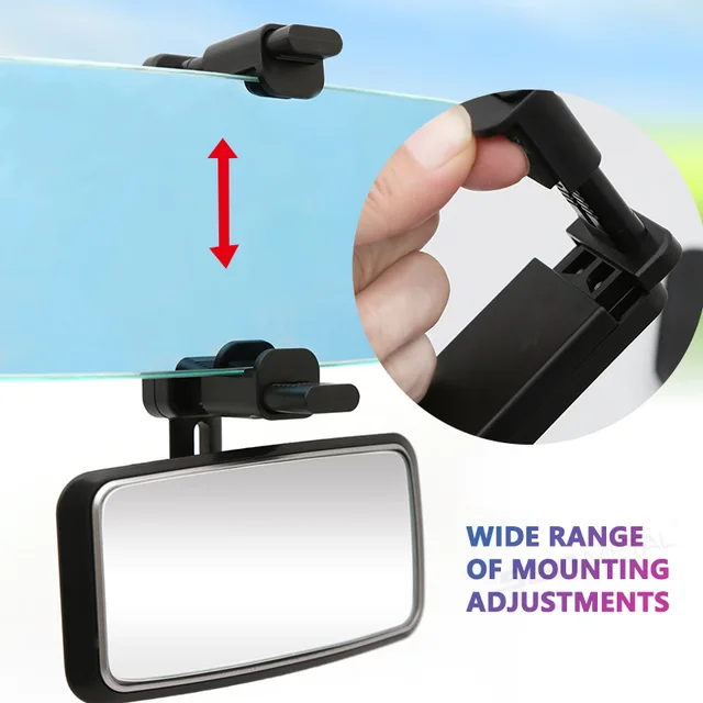 Baby Mirror Car Interior Rear View Mirror Clip Rear Facing Mirrors For Auto Safety Driving Kids Baby Monitor Angle Adjustable 2