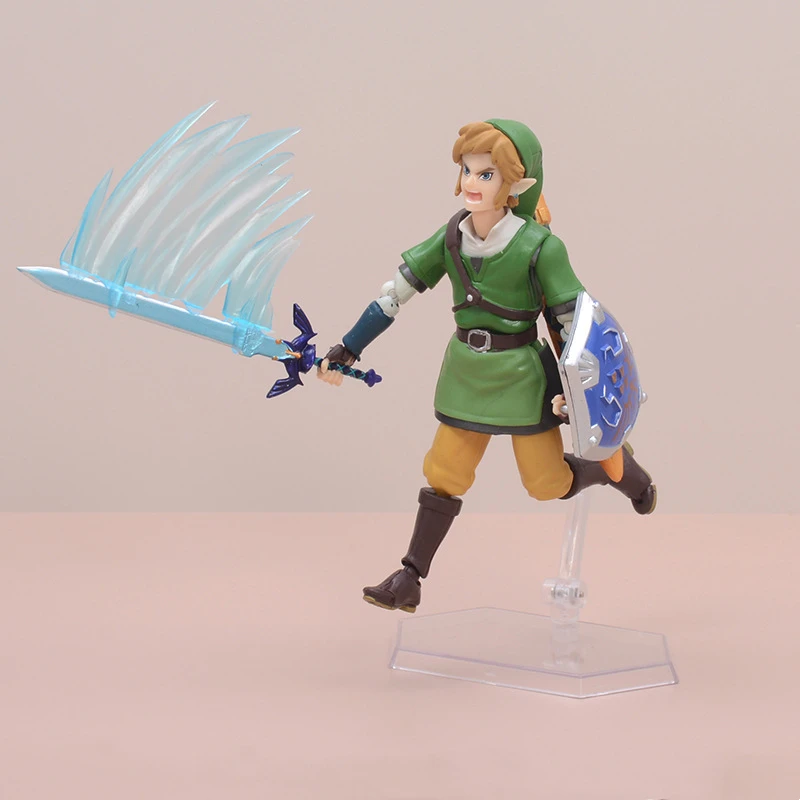 The Legend of Zelda Skyward Sword 14cm Link Action Figure Figma 153 Changeable Accessories PVC Model Anime Decoration BEST SELLERS