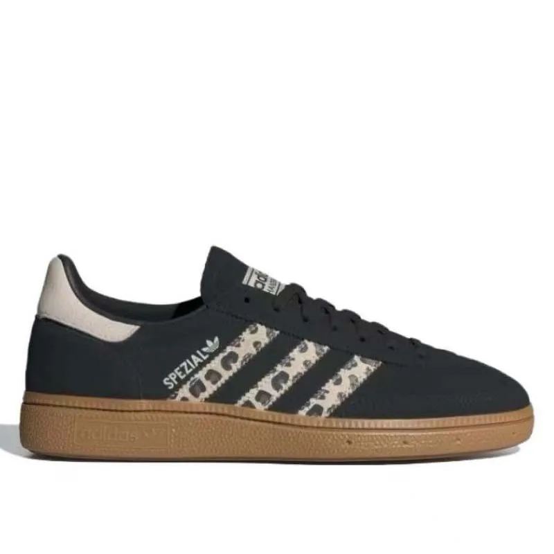 Adidas Origins Handball1 Spezial Comfortable Versatile Anti slip Wear resistant Low cut Women's Black Brown