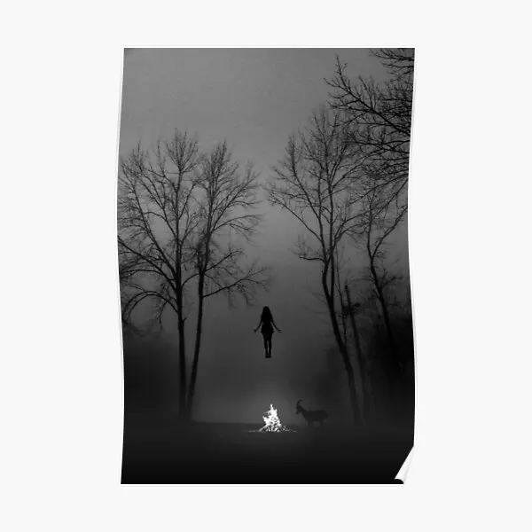 

Ритуал в лесу, плакат, забавная художественная комната, домашняя современная живопись, Декор, печать, роспись, картина без рамки