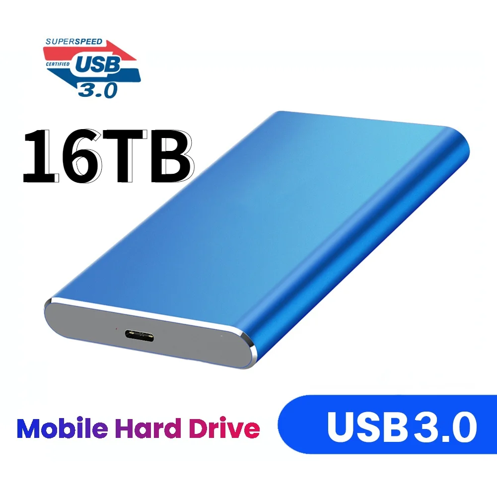 8TB Portable External Hard Drive USB3.0 HDD 2.5 Inch 1TB Hard Disk