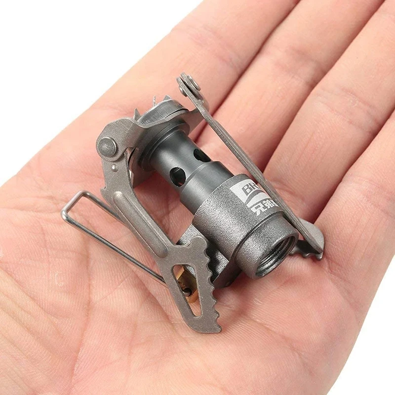 Camping Gas Stove 25g Lightweight Mini Gas Cooker Burner Hiking Outdoor Portable Solo Titanium BRS-3000t