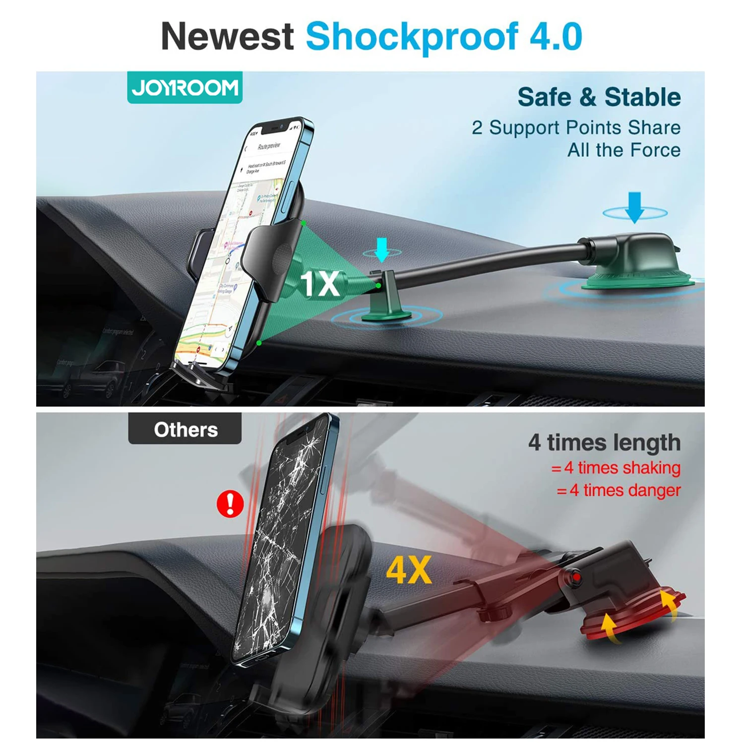 Joyroom Car Holder for Air Vent Dashboard Universal Phone Holder Stand in Car For iPhone 13 12 Pro Xiaomi Car Phone Holder Mount