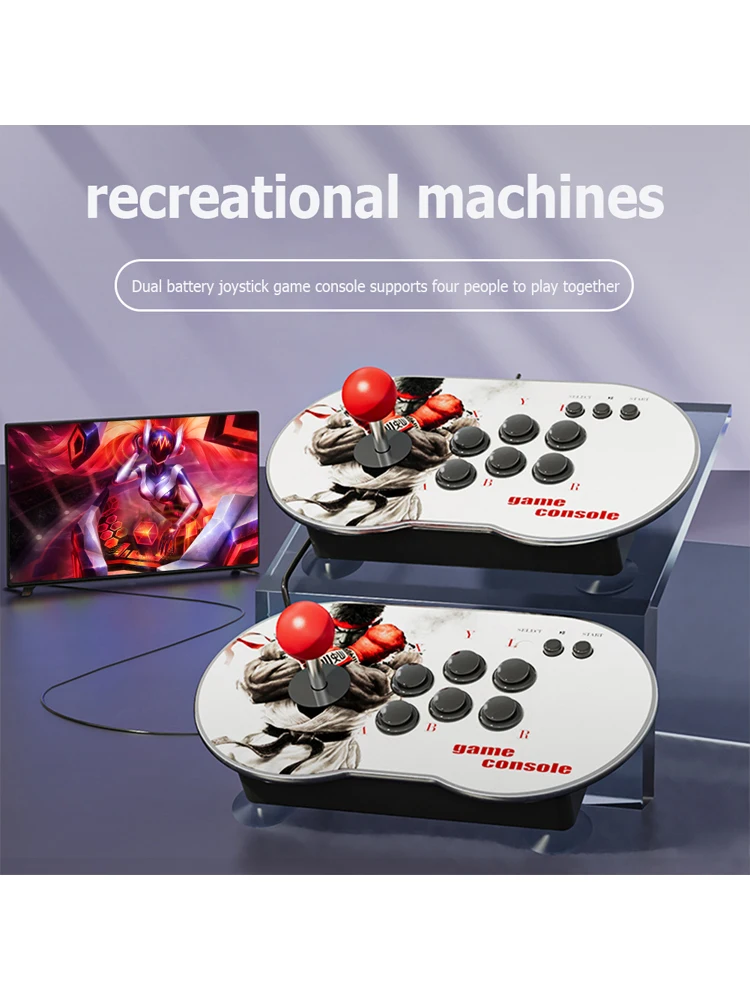 Mt6 4K Hd Video Arcade Game Console Hdmi Compatible 3D Dual Controller Game Handle
