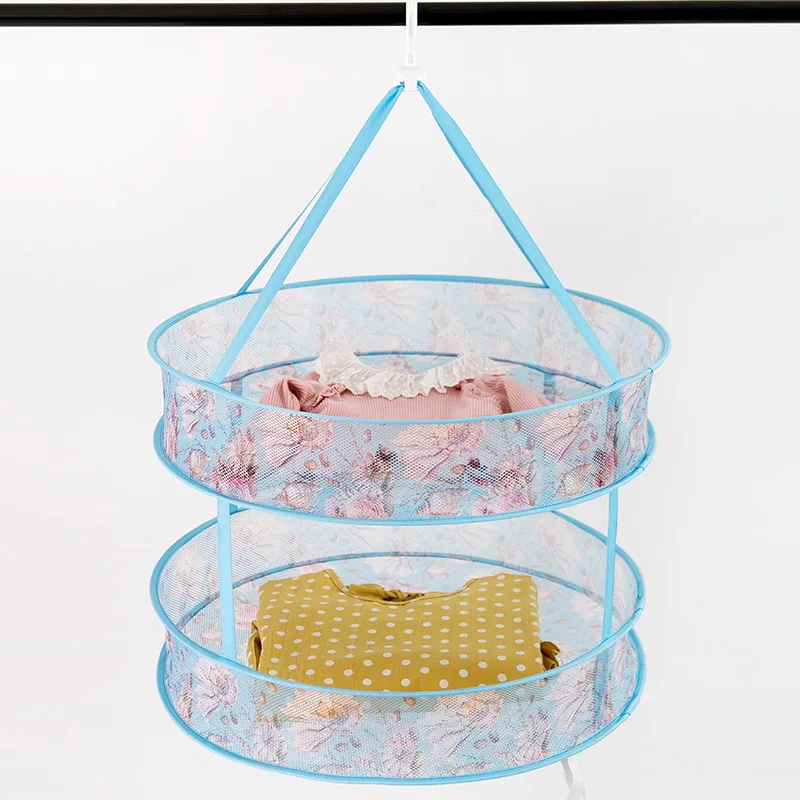 Anti-deformation Household Clothes Basket Clothes Drying Net Socks Drying Sweater Clothes Net Pocket Flat Clothes Drying Rack 4