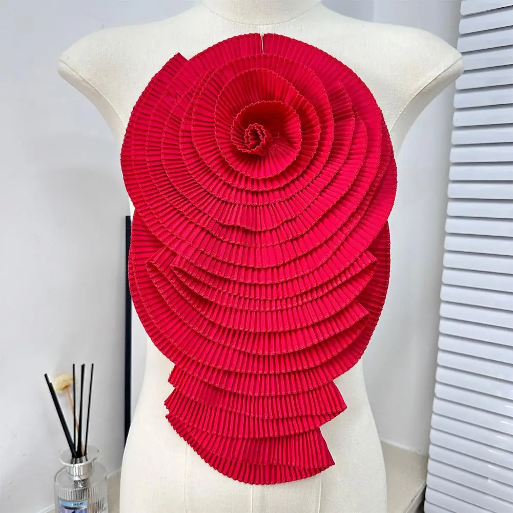 Pleats Camisole Flower Corsage Chic Short One-Piece