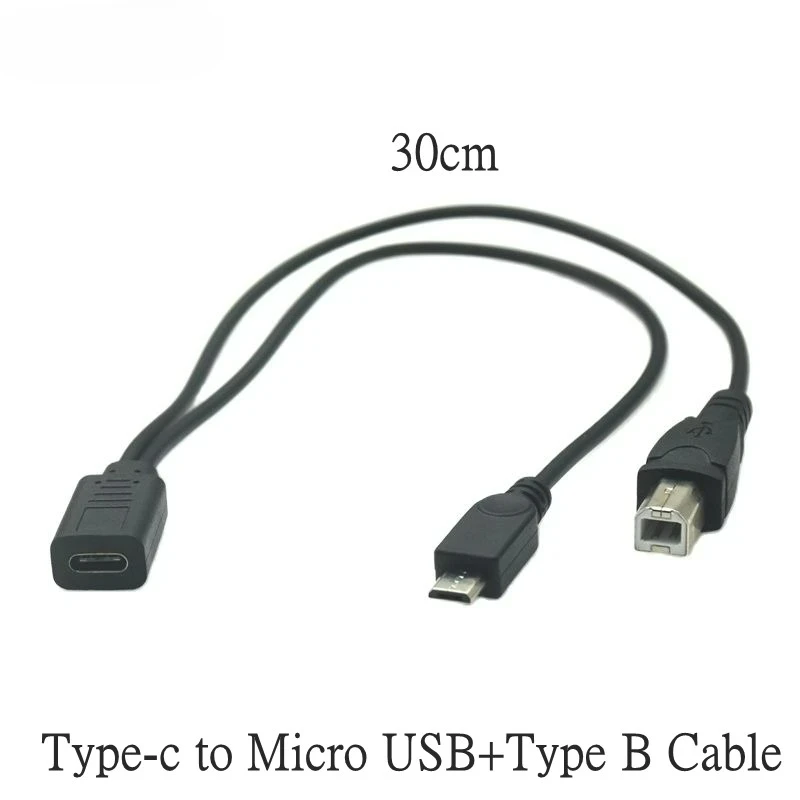 USB Multi-Interface Y Splitter Charge and Data Extension Adapter Cable