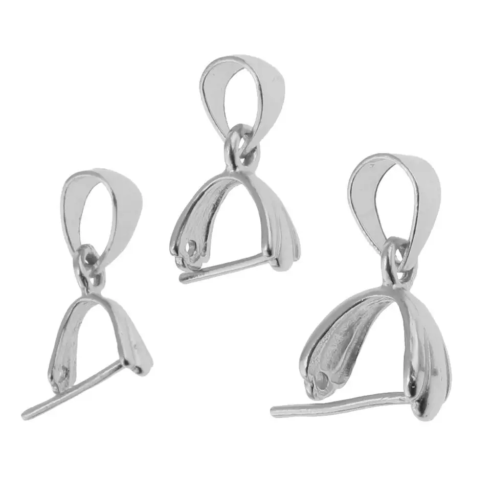Pinch Bail Earring Hooks Free 50-200PCS 925 Sterling Silver Hooks - Main Image