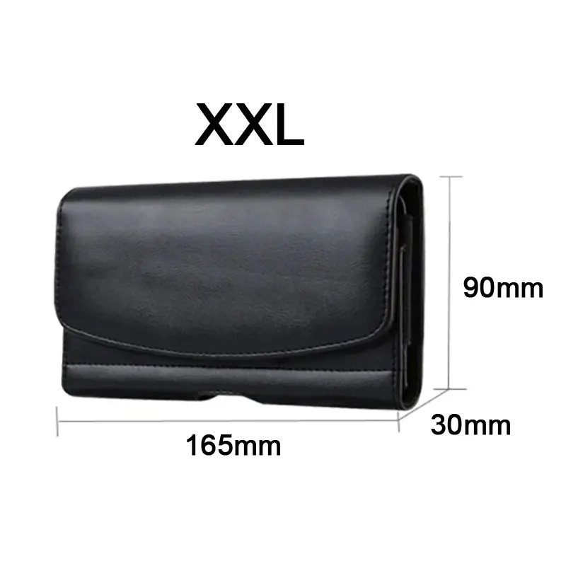 Leather Phone Pouch with Card Holder and Belt Clip