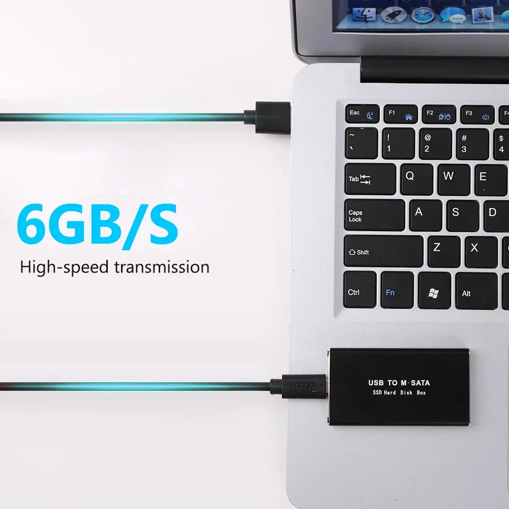 Mini SSD Case mSATA To USB 3.0 SSD Enclosure External Hard Drive Disk Box Storage Case Adapter for 30*30/50 mSATA HD Hard Disk