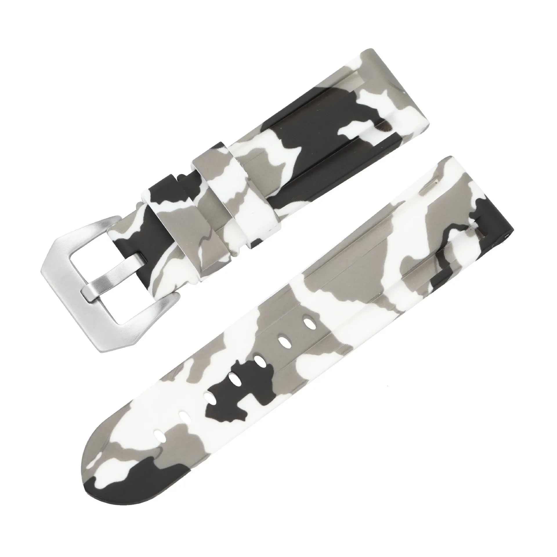 Premium Silicone Sport Watch Band - Waterproof Rubber Strap