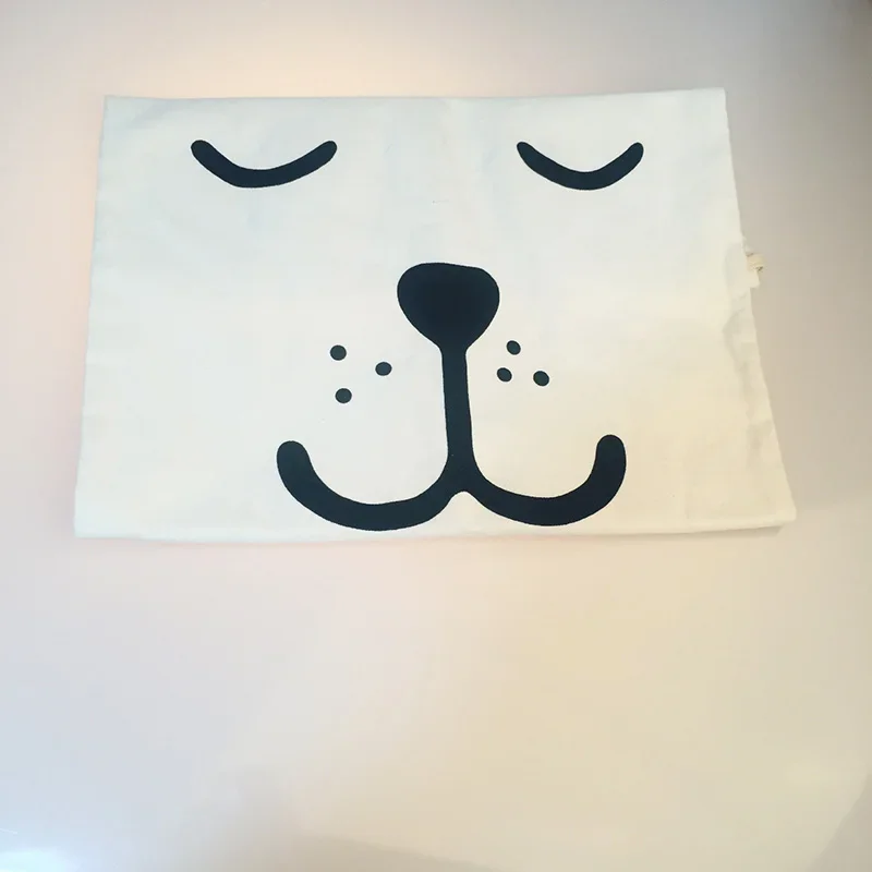 Large Storage Bags Clothing Toys Organizer Drawstring Cosmetic Pouch Bags Cute Bear Home Storage Organization