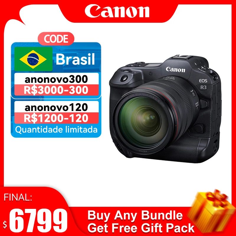 Canon EOS R3 Full Frame Mirrorless Camera Professional Flagship High