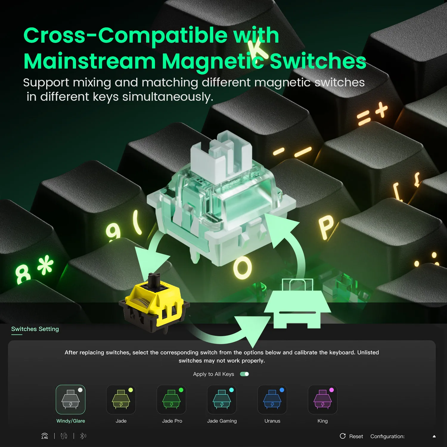 MonsGeek FUN68 HE メカニカルキーボード 65% 磁気スイッチラピッド