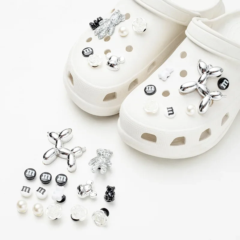 

Shoe Charms for Crocs DIY Cute Transparent Bear Detachable Decoration Buckle for Croc Shoe Charm Accessories Kids Girls Gift