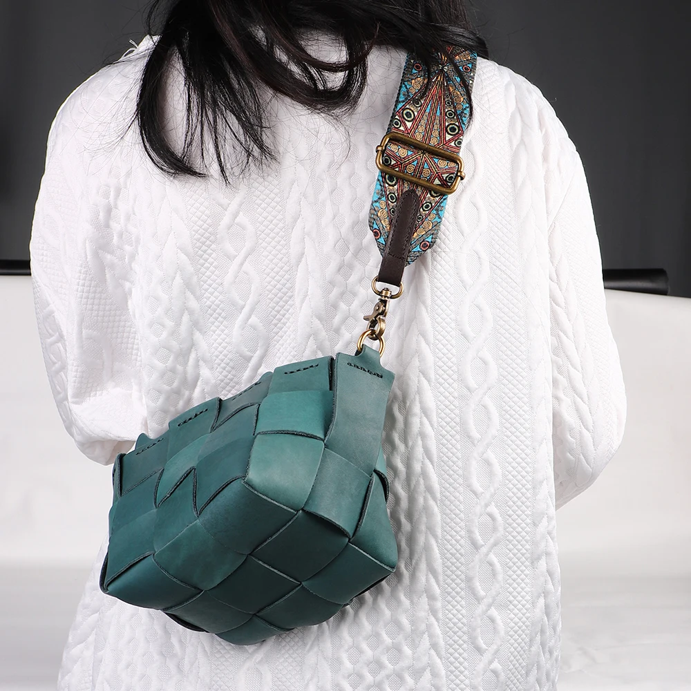 Bag accessories men's women's bag widened replacement shoulder straps Bohemian vintage bag straps Fabric woven shoulder straps