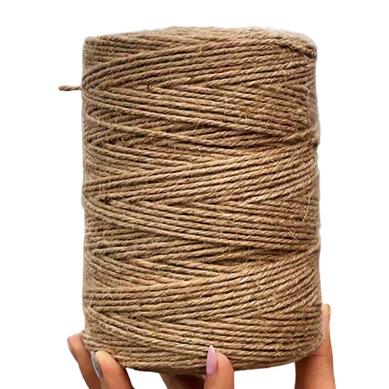 Natural Cord String Jute Ribbon Crafts Sewing DIY Jute Rope Jewelry Making Vintage Thread Twine Bulk Party Wedding Decortion jute rope
