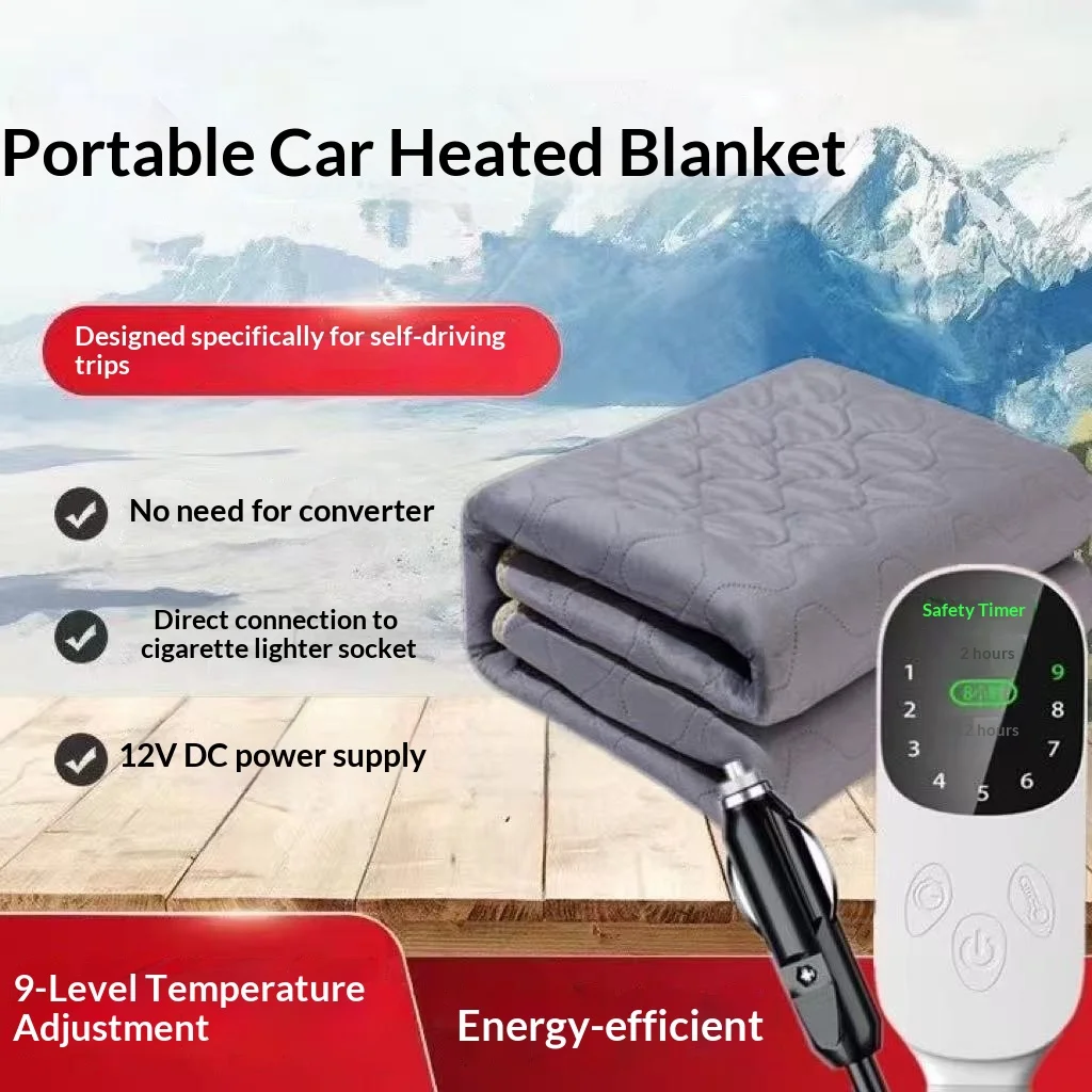 12V Portable Car Heated Blanket Energy-Saving
