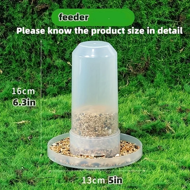 1pc Automatic Bird Feeder and Water Dispenser for Parrots, Chickens, Pigeons - Convenient and Hygienic Feeding Solution 3