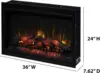 36" Traditional Built-in Electric Fireplace Insert, 120 volt 5